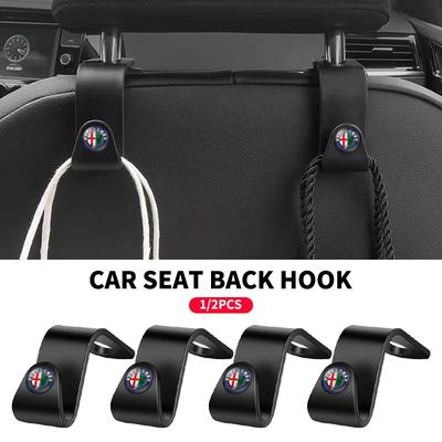 Portable Car Seat Backrest Hooks Auto Storage Hanger Organizer Holder for 4C 159 Spider Giulia Giulietta 156 147