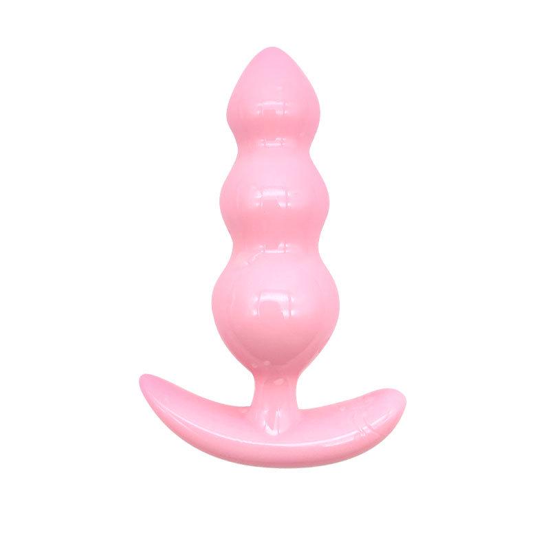 Moe Moe Jelly Anal Plug and Beads: Universal Self-Pleasure Device and Massage Adult Toy