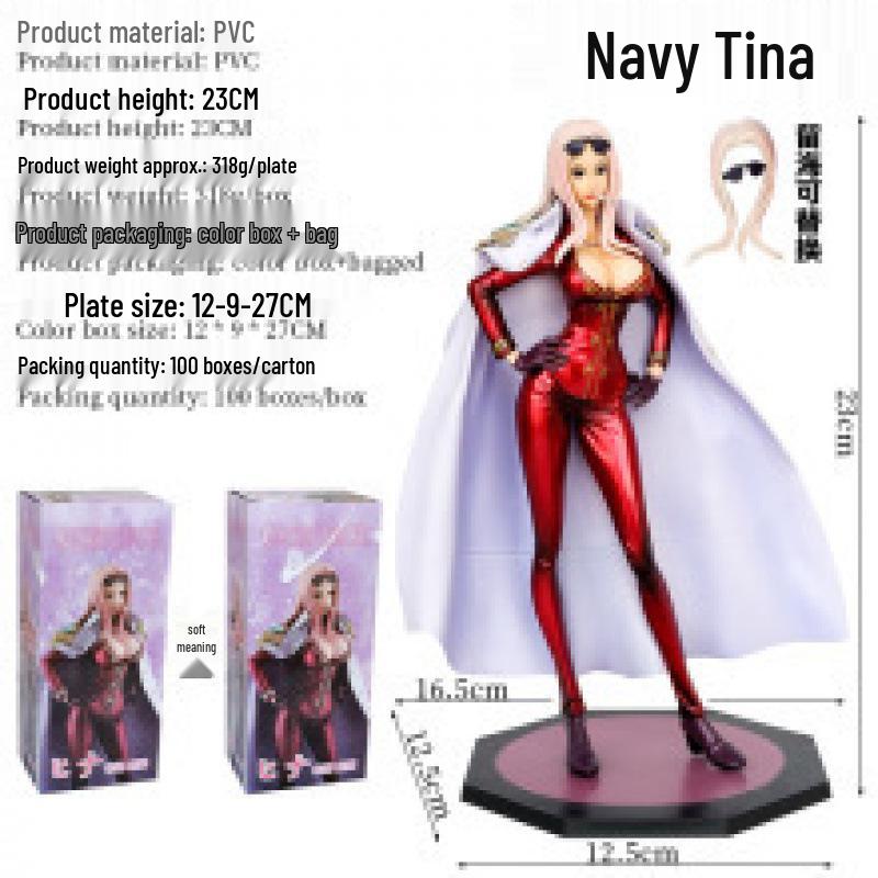 One Piece Figures - Rear Admiral Hina Model Ornaments