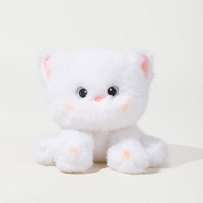 Color Cat Three Plush Toys Animal Mini Doll Soft Children Room Decor Doll Gift
