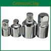 Universal Steel Socket Adapter For Power Tools With Chrome Finish For Workshop Use