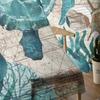 Sea Turtle Ocean Creature Landscape Voile Curtains Living Room Bedroom Transparent Tulle Window Drapes Curtain With Sheer Polyester Perfect For Area