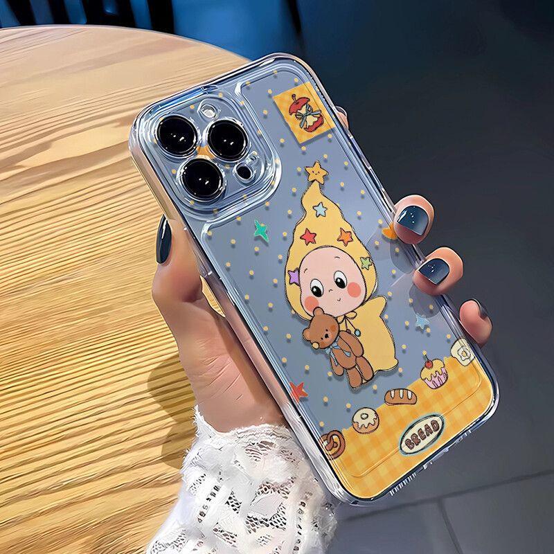 

Мягкий чехол Little Bear Star Character для Apple iPhone 13-17, 16 Pro Max iPhone 17 Pro Max