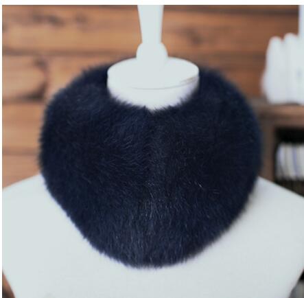 ZDFURS Echter Fuchs Pelzkragen & Schal 100% Natürlich Winterlich Warm Atmungsaktiv Pelz mit Magnet Quadratischer Stil für Damen Outdoor-Nutzung