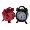 1pc 1:12 Metal Doll Alarm Clock Mini Dollhouse Home Decor Clock Miniature Toy Living Room Furniture Accessories