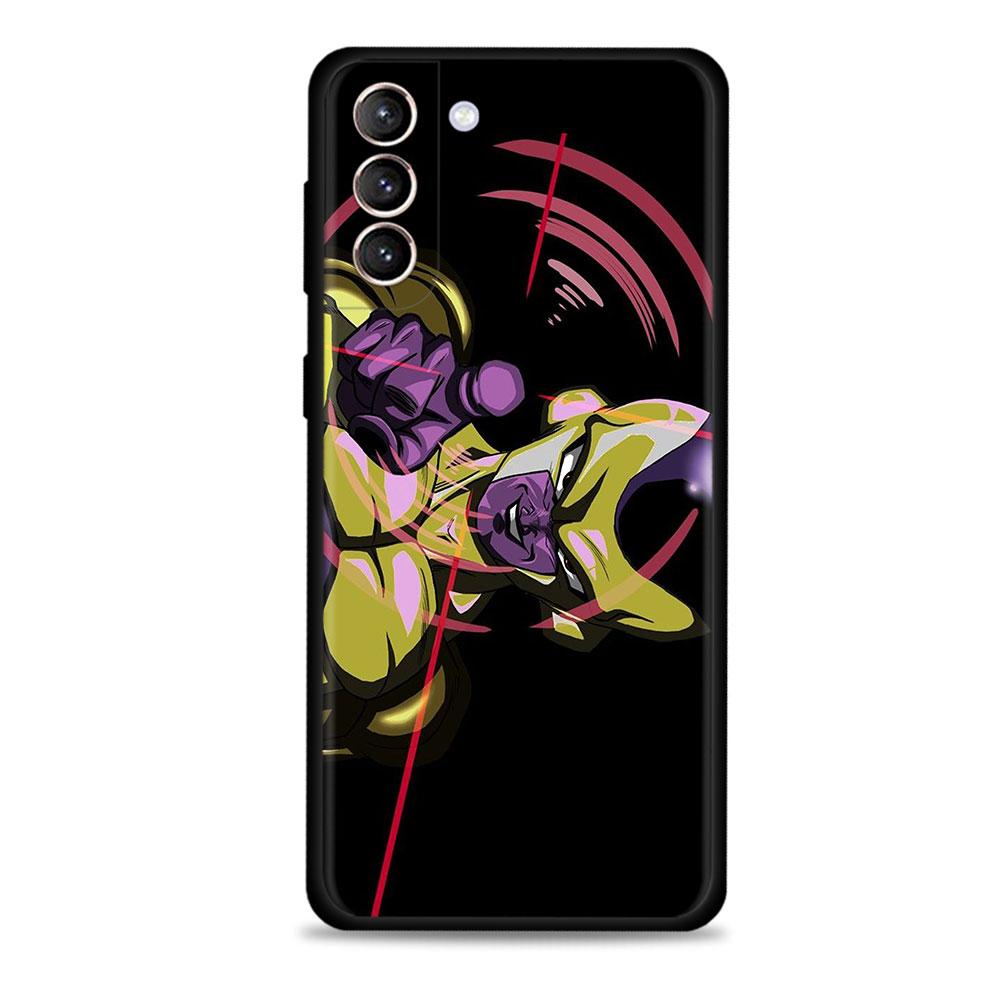 Dragon ball Golden Frieza telefonfodral för Samsung Galaxy S21 S20 FE S22 Ultra S10 S9 S8 Plus S10e Note 20 Ultra Silikonskydd