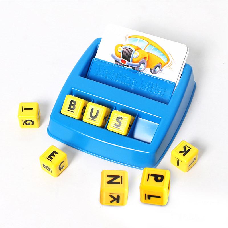 707-18 Remember Words Fun Learning Words Puzzle Letters With Happiness Learning English Early Education Puzzle Toy Board Game