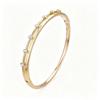 Alloy Bracelets Woman Bangle Zircon for Woman Golden Love Crystal Wedding Feminina Luxury Jewellery Gifts