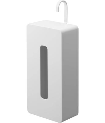 Yamazaki Hanging Tissue X D10 X Using Hook Tissue Paper Box 1867 Case, White, W13.5 H33.5cm (when Vertically), Tower, Reversible, Hanging, Cover,