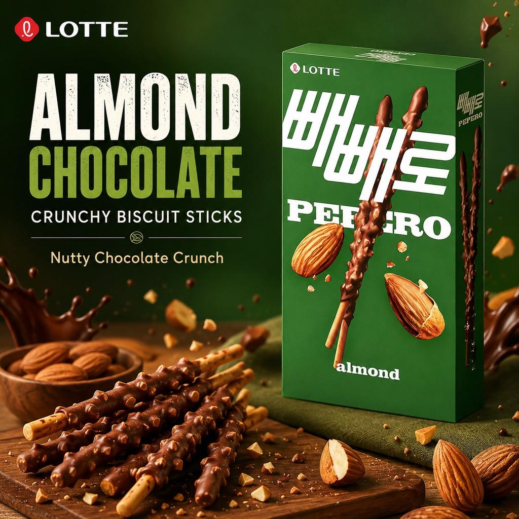 Lotte Pepero Mandel Schoko Keksstäbchen 32g