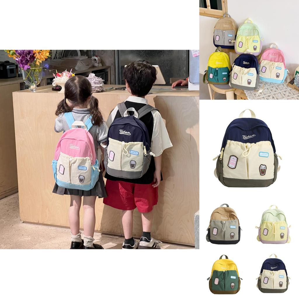 Kids School Backpack For Toddlers With Nylon Material And Curved Shoulder Straps For Preschool And Daycare
