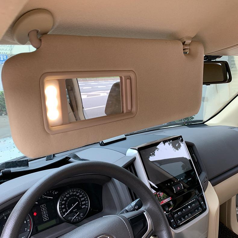 08-21 Land Cruiser Sun Visor Sunshade Front Windshield Makeup Mirror with Light