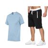 Men's Summer Fashion Solid Color T-shirt and Shorts Set - Short Sleeve Hot Seller