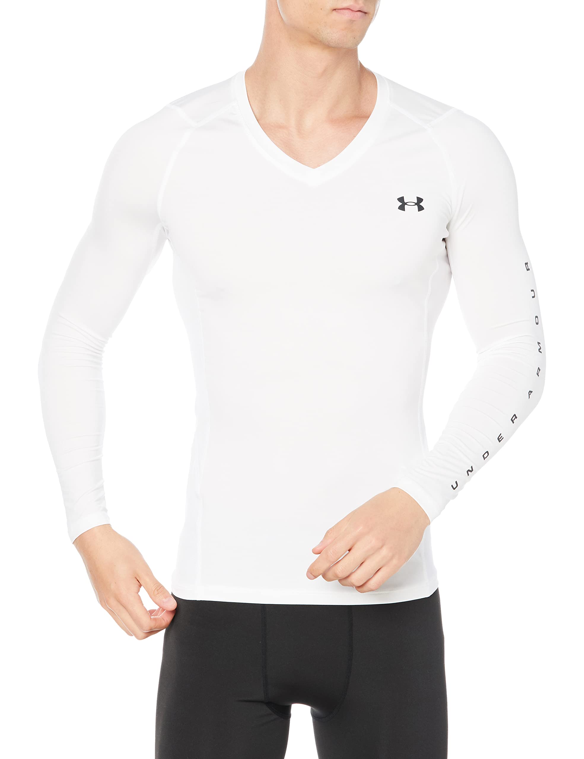 

UA HEATGEAR ОБЛЕГАЮЩАЯ ФУТБОЛКА С ДЛИННЫМ РУКАВОМ [Under Armour] V-ОБРАЗНЫЙ ВЫРЕЗ