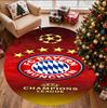 FC Bayern Muster Runder Teppich, Innen-/Außenmatte, für Picknick, Spielzimmer, Schlafzimmer, Büro, Wohnzimmer, Heimdeko Teppich, Geburtstagsgeschenk
