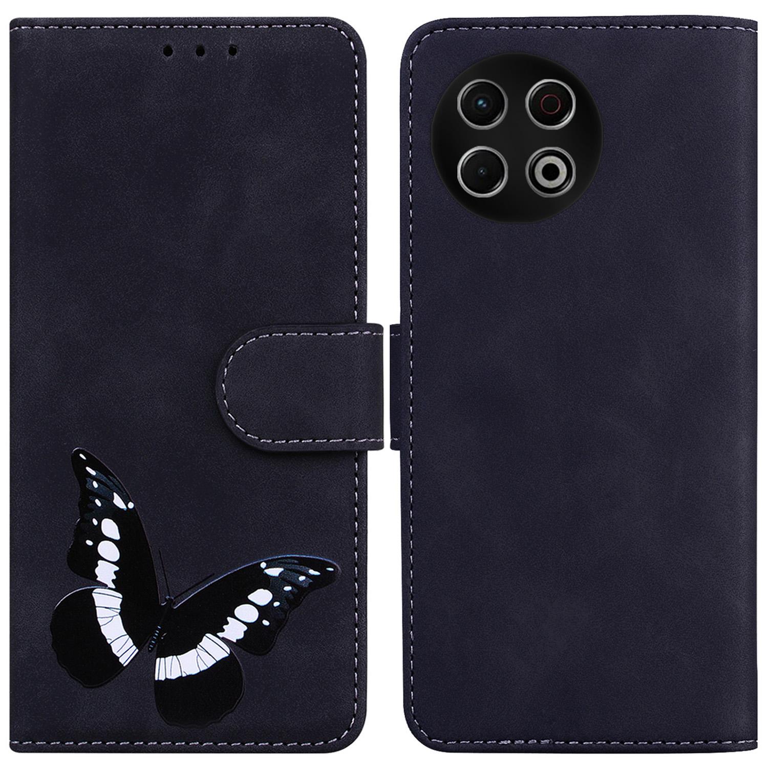 

For TECNO Spark 30 Pro 4G Stand Case PU Leather Phone Cover Butterfly Printed F