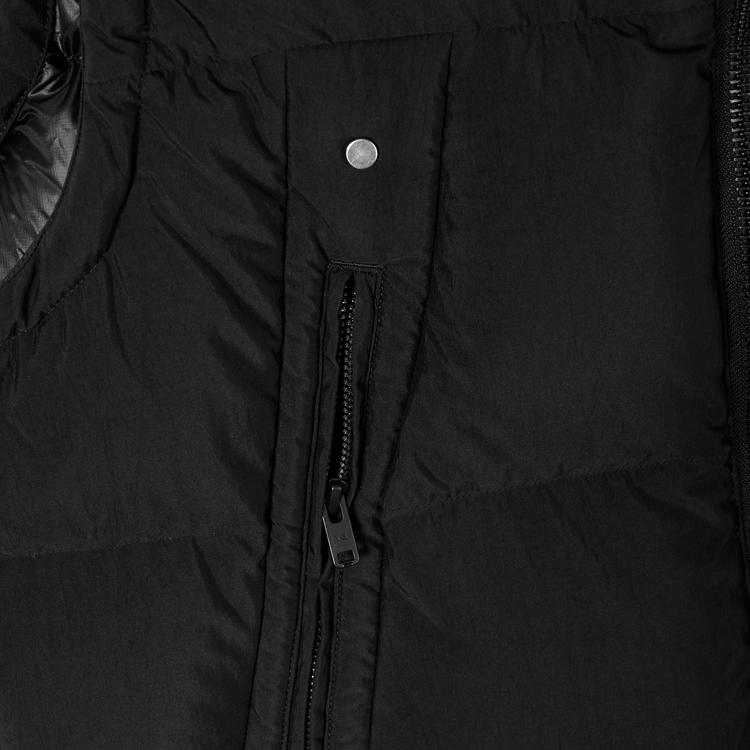 Y-3 FW23 Solid Color Hooded Zip Vest Unisex Vests Black IL2035