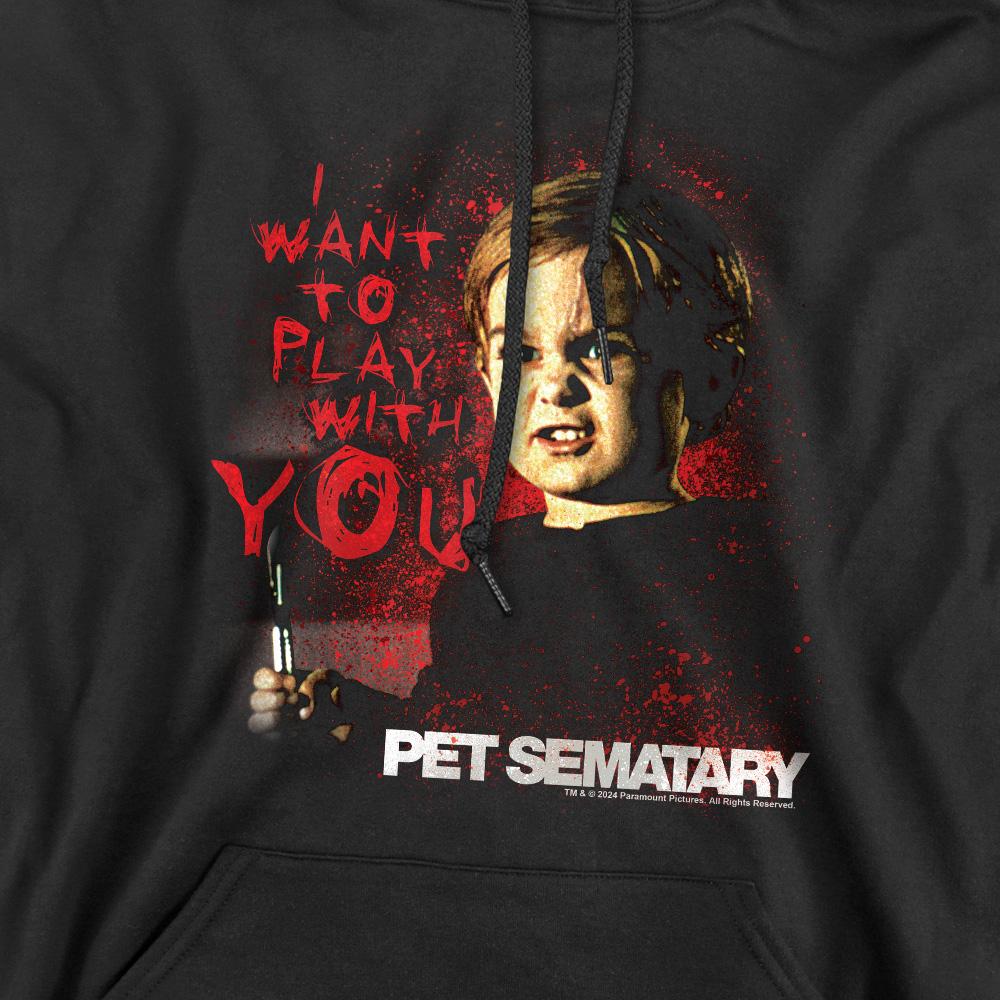 Pet Sematary Mens I Want To Play Hoodie