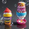 Bubble Bottle Toys Mini Ice Cream Shape Portable Bubble Bottle Non-Spill Inverted Design Machine Blower Maker for Kids Outdoor Play Picnic Fun Party