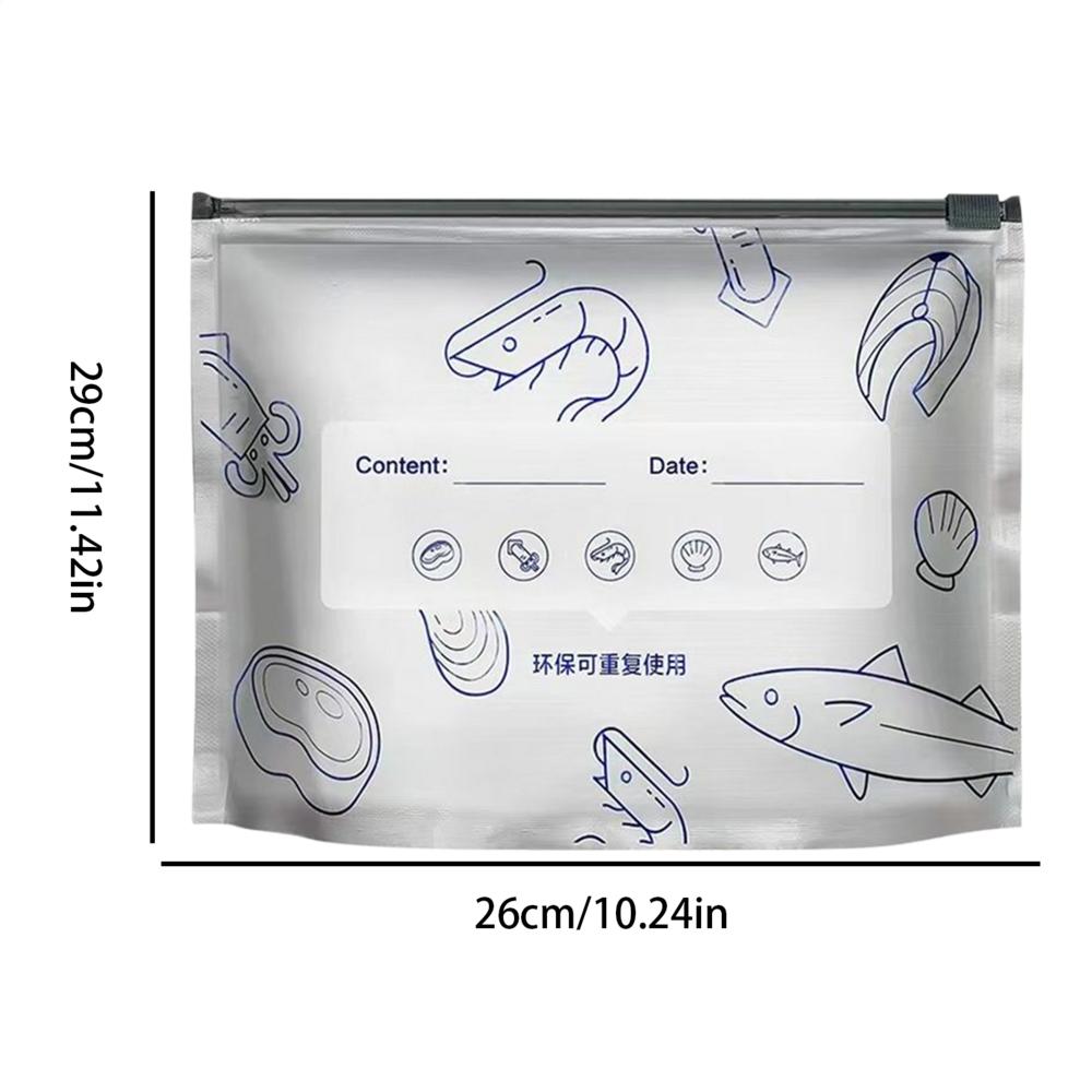 Aluminum Foil Bags For Grilling 10 Pieces Meat Airtight Storage Bags Stand Up Reusable Sealable Containers With Zip Lock