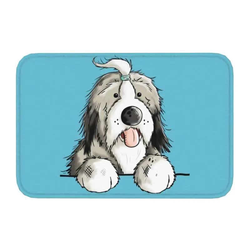 Border Collie Tennis Ball Doormat Anti-Slip Bath Kitchen Mat Living Room Door Floor Entrance Carpet Rug