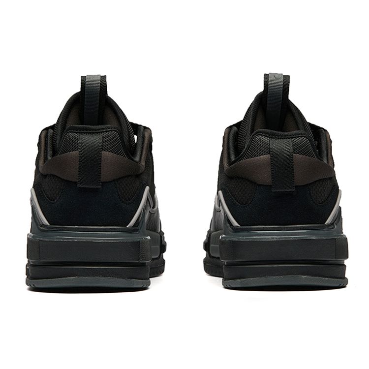 Anta Aotu Bread Shoes Thick Sole Non-Slip Low-Top Skate Shoes Women sneakers Black 922238060-1