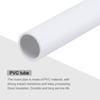 uxcell PVC Rigid Round Pipe 0.4 inch (10 mm) Inner Diameter 0.5 inch (12