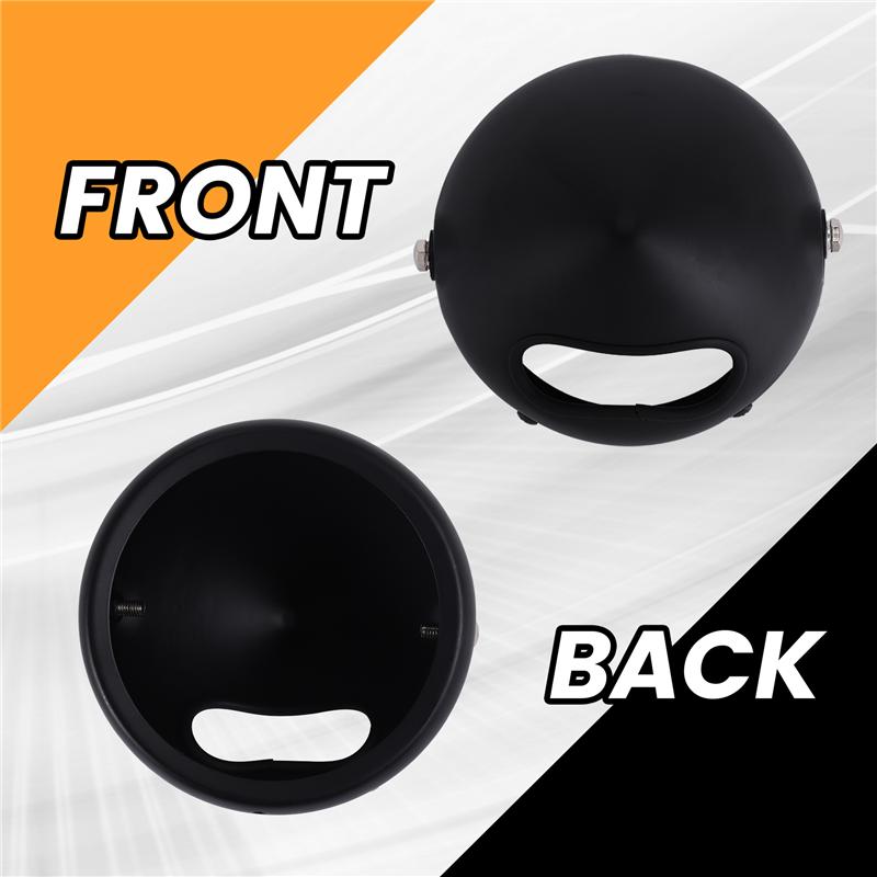 5-3/4 Inch 5.75 Inch Motorcycle Headlights Housing Bucket For Motorcycle Accessories Black-A87Q