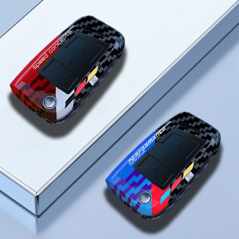 3/4 Buttons Abs Carbon Car Key Case Cover For Vw Volkswagen Golf 7 Mk7 Tiguan Mk2 Seat Ateca Leon Fr Ibiza Skoda Octavia Kodiaq