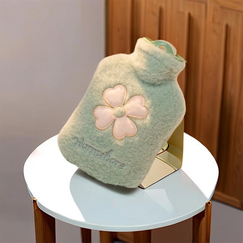 Cute Cartoon Thickened PVC Hot Water Bag - Explosion-Proof Hand Warmer & Compress