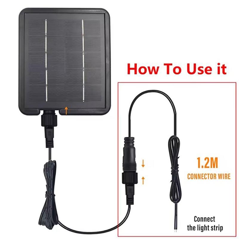 Waterproof Solar Panel Connectors Extension Cable Double Seal Design Suitable for Outdoor Lighting in Rainy Environments
