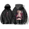 My Hero Academia Himiko Toga Printed Hoodie Anime Vintage Washed Oversized Streetwear Winter Men Women 100% Cotton Hooded Top