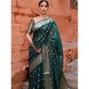 Elegant Ethnic Wear - Soft Lychee Silk Designer Saree