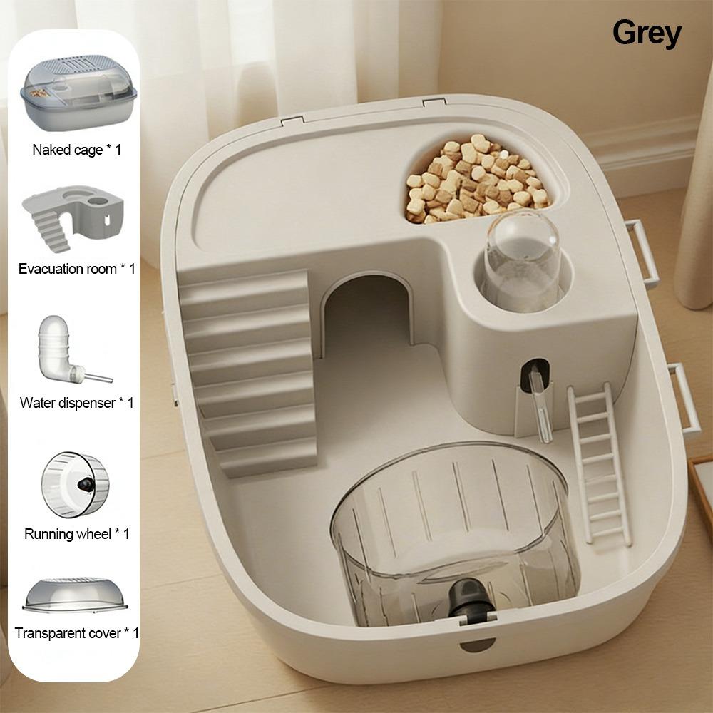 Convenient Large Space Hamster Cage Breathable Ventilation Small Animal Carrying Cage Easy Clean Sturdy Pet House