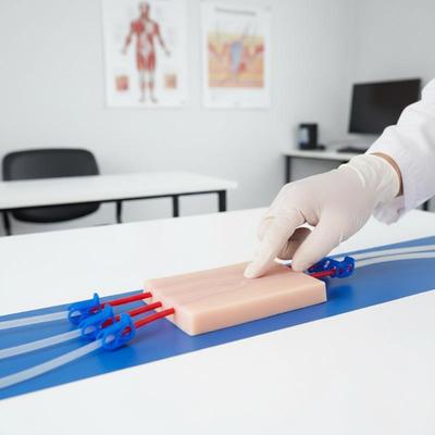 Tragbares Venenpunktions-Injektions-Übungspad Simulation Menschliche Haut Reißfest Für Studenten Krankenschwestern Naht-Trainingsmodell