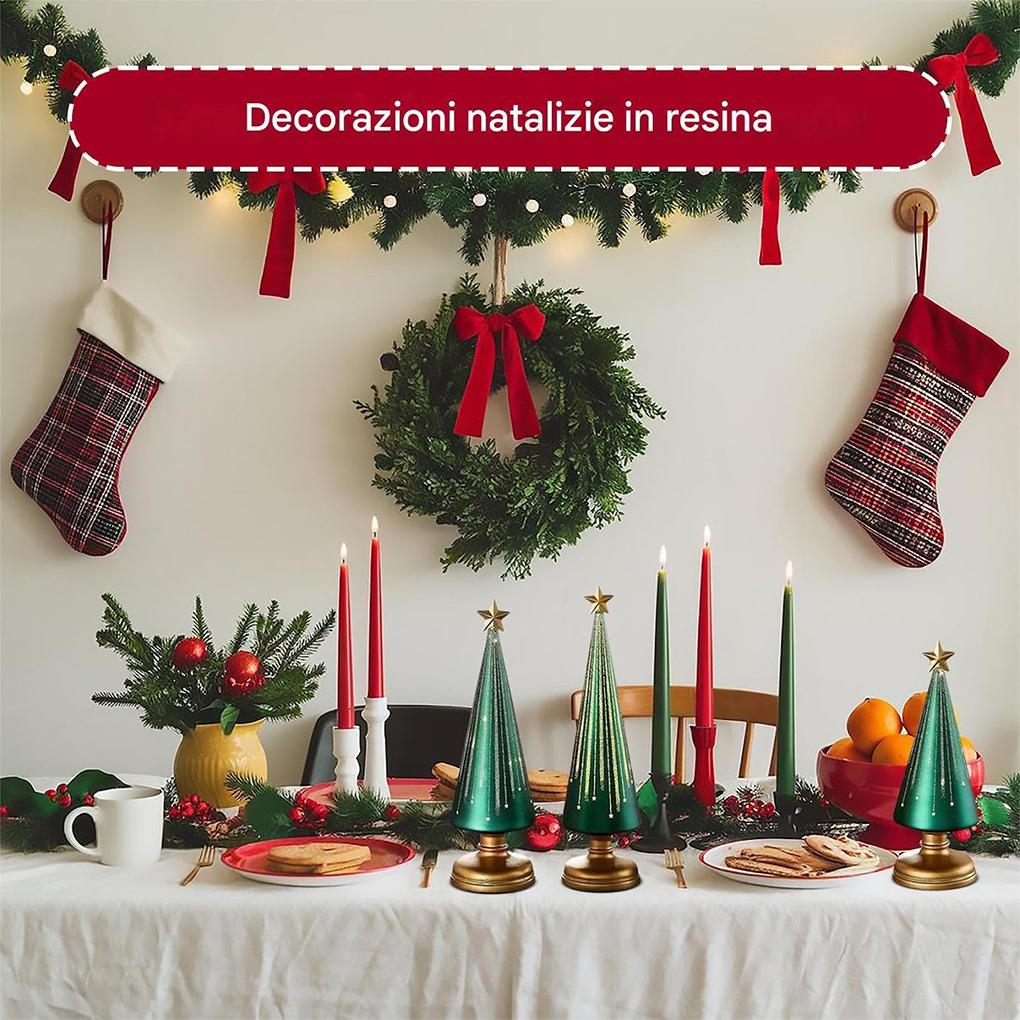 2025 3 SZT./ZESTAW Oświetlane Drzewko Dekoracje Świąteczne Drzewko Świąteczne na Blat Dekoracja Domu Dekoracje Imprezowe do Sypialni Salonu