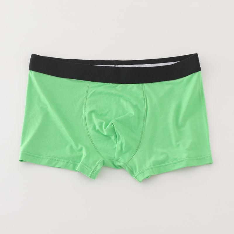 New Men's Breathable Modal Boxer Briefs 50-Pack - Double-Layered, Solid Color, Simple Knit