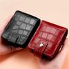 Custodia Portatile da Viaggio per Rossetto da Donna con Fantasia Coccodrillo Porta Balsamo Labbra Borsa per Trucco con Specchio Organizer per Cosmetici