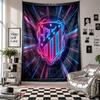Arazzo da parete dell'Atletico Madrid Decorazione per la casa Tessuto da appendere alla parete per Camera da letto Soggiorno Sfondo