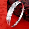 Silberschmuck Phönix fliegendes Armband Schmuck Handgeschnitztes und graviertes einzelnes Phönix-Schiebearmband