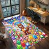 Super Mario Home Gamer Bedroom Large Area Non Slip Washable Floor Mat Rug Carpet Decor.-TING