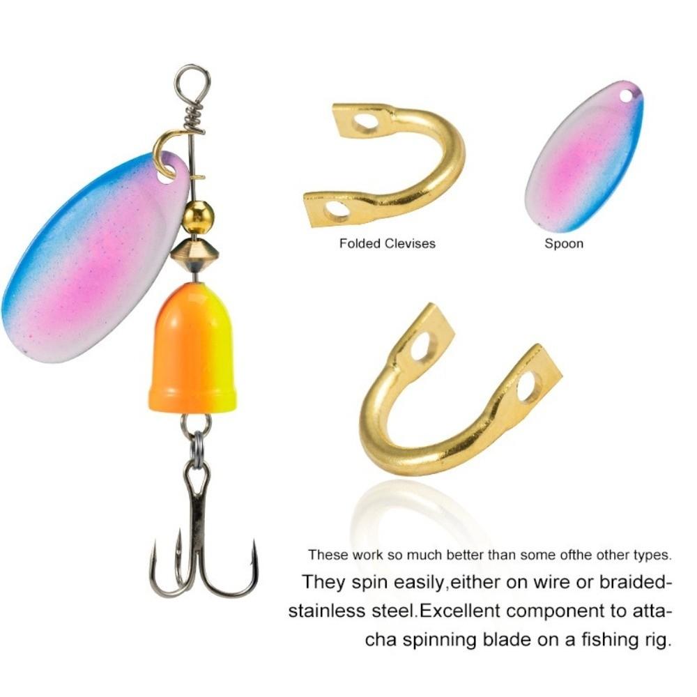 Brass Material Fishing Spinners 100pcs U-Shaped Fishing Spinners For Lure Making