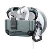 KEYSION Magnetic Automatic Switch Earphone Case for Airpods Pro 3 Pro 2 Shockproof Phone Stand Hook Headphone Cover for AirPods 4