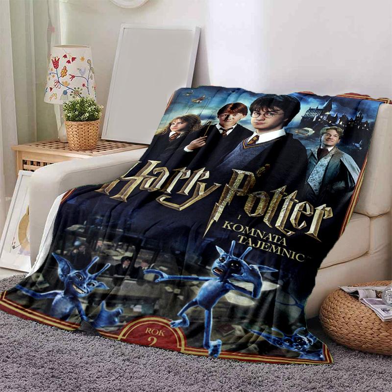 

Harry Potter and the Chamber of Secrets DVD Cover Art Print PosterPrint Blanket, Soft Blanket For Sofa Office Bed And Travelling Daughter Bi 130cm×150cm（50in×60in）