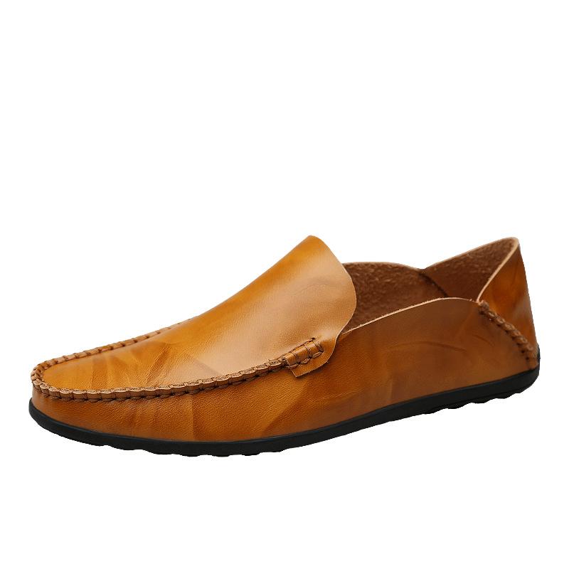 Doudou Shoes Single-layer Soft-soled Foot Leather Shoes British Casual Shoes Leather Men