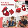 Tooth Shaped Screwdriver Bit Set with 28 Bits, Desk Display Ornament