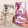 Für Redmi K60 k 60 5G Hülle Einfaches Cartoon-Design Silikon TPU Rückabdeckung Für Redmi K60 Pro 5G 22127RK46C Handy-Schutzhüllen