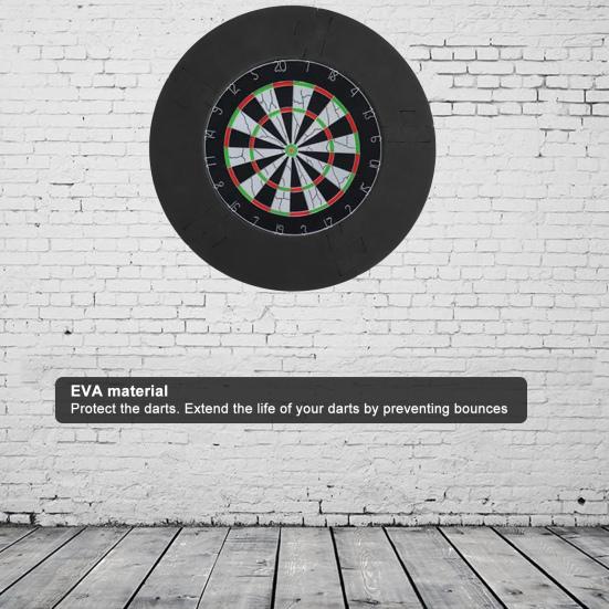 Dartboard Protection Ring Wall Protector Board High Strength Removable Simple Installation Wall Surround Dart Backboard Black Ring