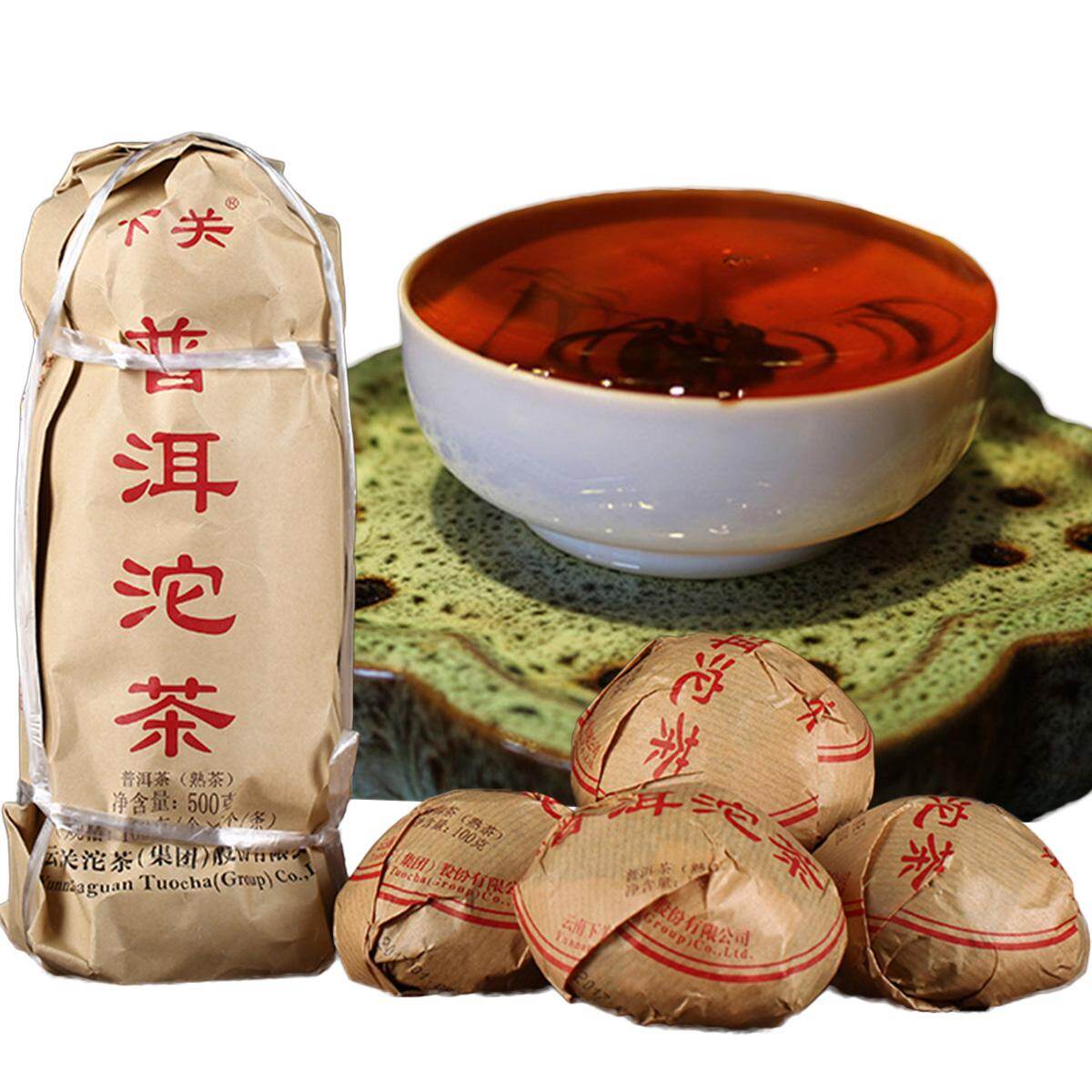 500g Ripe Pu-erh Tea Xiaguan Tuocha Old Tree Fermented Loose Leaf Health Drink
