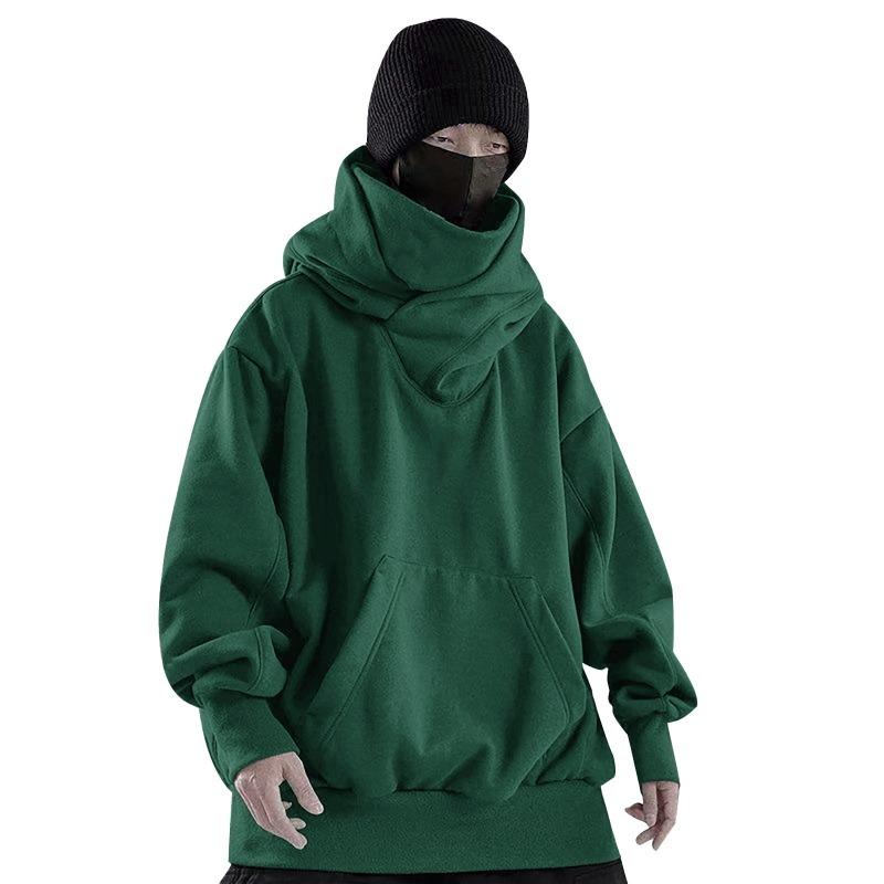 Herbst Neu Flor Kragen Plus Samt Kapuzenpullover Locker Lässig Pullover Oberteil Trendig Vielseitig
